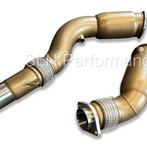 SLN Performance Ceramic Coated Sports Cat Downpipes for BMW M2 M3 M4 F8x S55